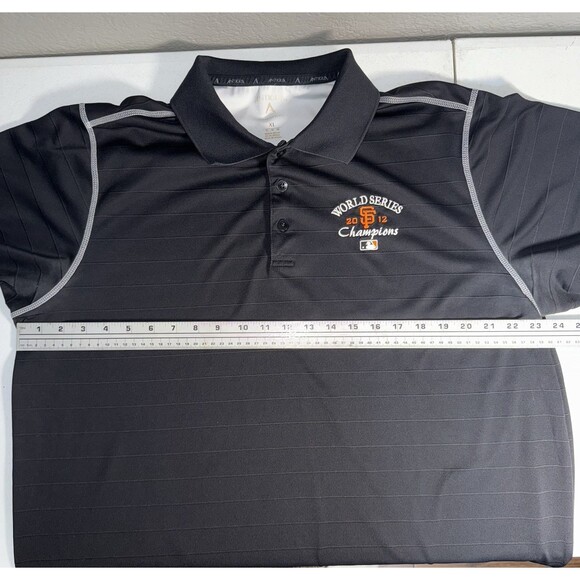 San Francisco Giants 2012 World Series Champion Black Short Sleeve Polo Mens XL - Picture 7 of 8